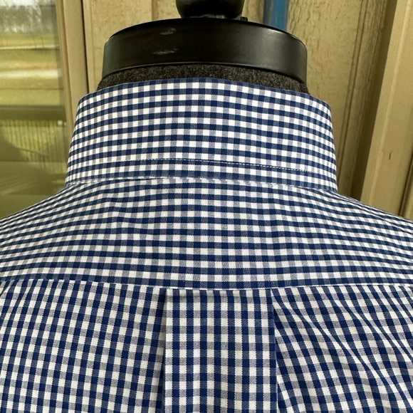 BROOKS BROTHERS Men’s Cotton Blue & White Gingham Button Down Shirt - Sz 16H/33 - Picture 4 of 10